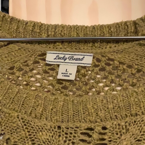 Mustard yellow/green knitted sweater - Picture 2 of 3